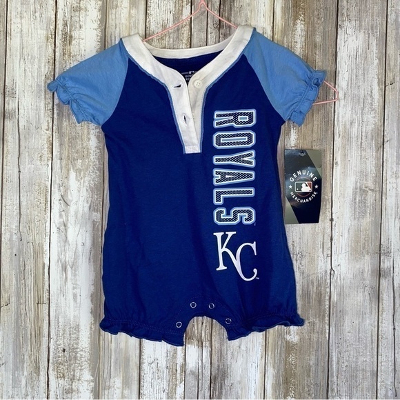 MLB Other - NWT Kansas City Royals Baby Girl Onesie 3-6M MLB Blue Cute Outfit
